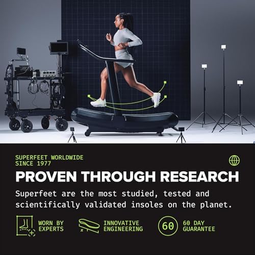 Trim-to-fit guide on the underside of Superfeet Green orthotics