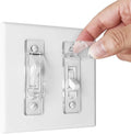 ILIVABLE child proof light switch guard clear front view
