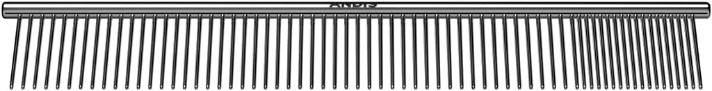 Andis stainless steel pet comb for everyday coat maintenance and detangling knots