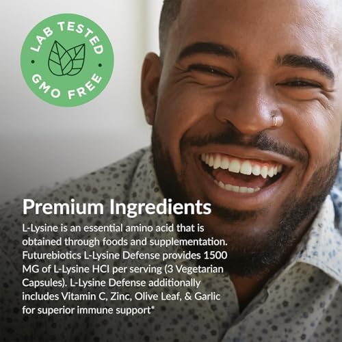 Futurebiotics L-Lysine Defense capsule count and dietary attributes