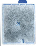 Close up of Aqueon aquarium filter pad showing front orientation tab