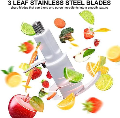 Detached parts of the Bear baby food blender showing easy clean features.