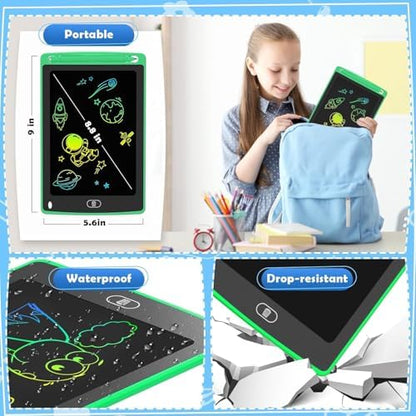 Close up of erase button on TQU writing tablet