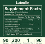 HyberVive Luteolin BioBoost 90 count supplement container side view