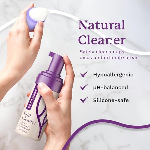 EcoBlossom menstrual hygiene wash for reusable silicone products.