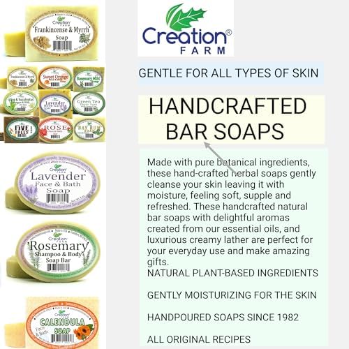 Creation Pharm natural herbal glycerin soap bars for washing away urushiol plant oils