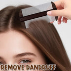 Cyuxing professional lice removal tool displaying the sturdy dark brown widened ergonomic handle