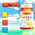 True Nests premium non GMO saffron extract citrus flavor wellness gummies