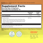 Natural Balance Happy Camper herbal relaxation capsules label information and ingredients list