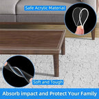 Mileqee edge protection tape applied to glass table corner
