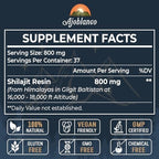 Lifestyle product layout featuring the Ajoblanco shilajit jar and natural ingredients