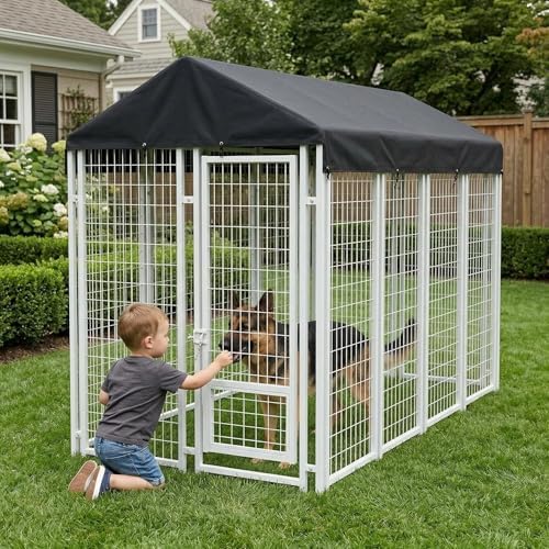 Authentic imported heavy duty black oxford cloth dog enclosure accessories