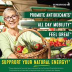 Superfood MD fruit and vegetable supplement ingredient profile view