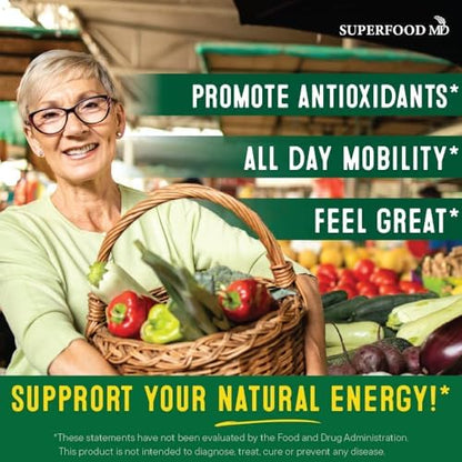 Soy free and gluten free vegan superfood vitamins showing bottle cap security seal
