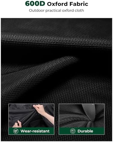 PawGiant UV resistant dog kennel cover side angle showcasing weatherproof material