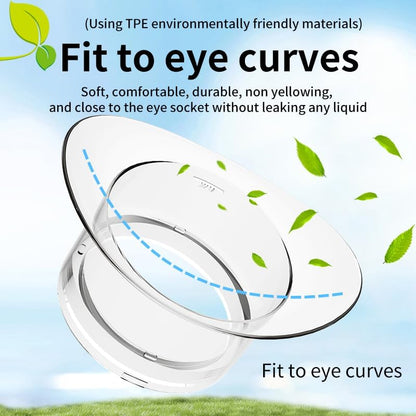 Rechargeable portable eye wash kit with USB charging port and power button.