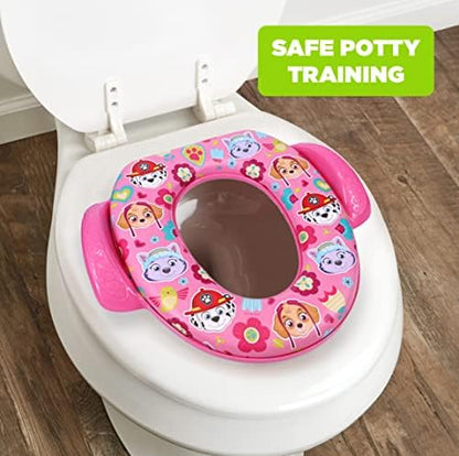 Packaging graphic of the authentic imported Nickelodeon toddler bathroom training gear.