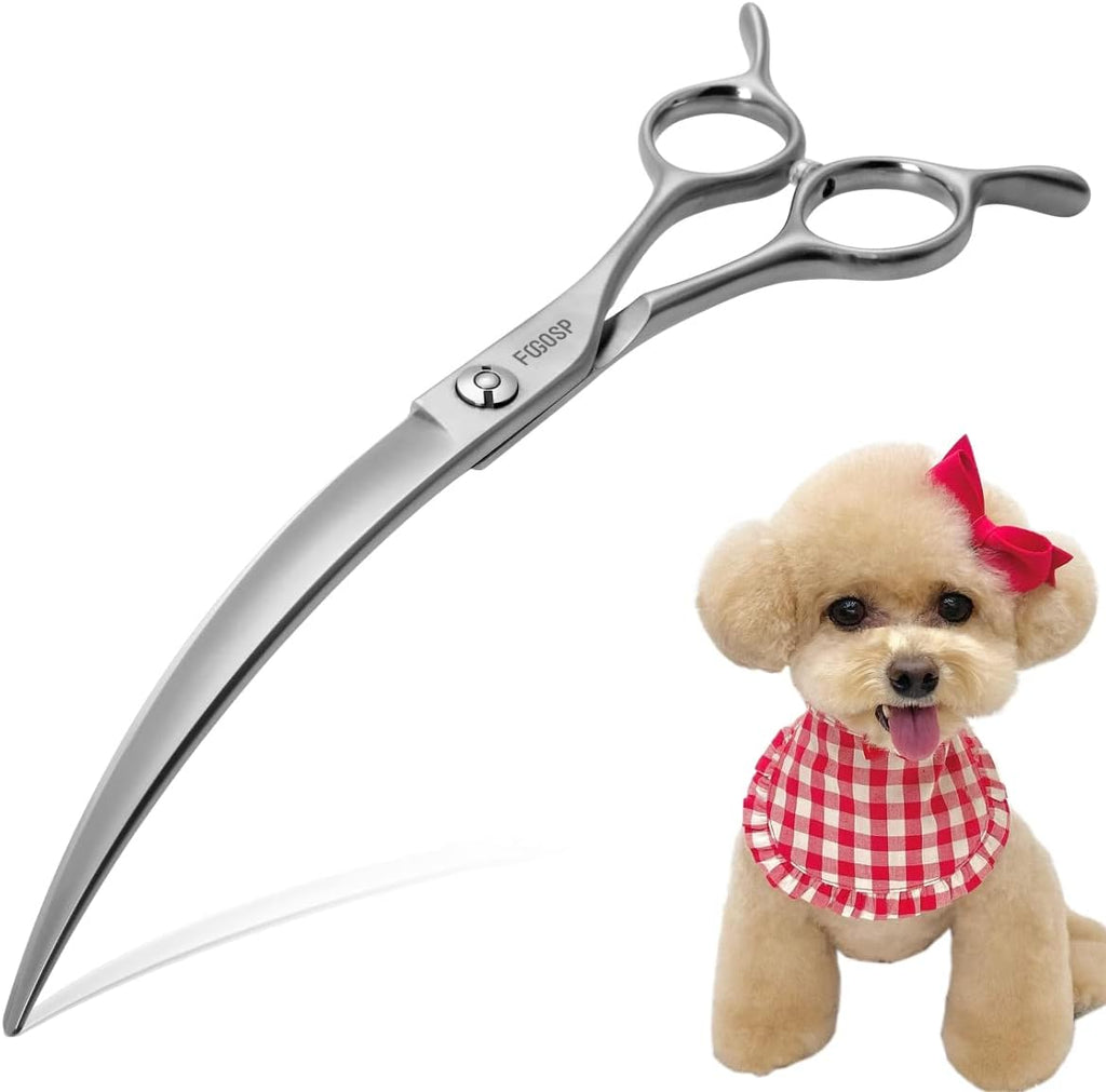 Professional Left Handed Curved Dog Grooming Scissors for Lefty Groomers 35 degrees Arc Grooming Shears for Dogs Pet Cat Japanese 440C Sharp and Durable(7.5 in,Lefty) - Image 14
