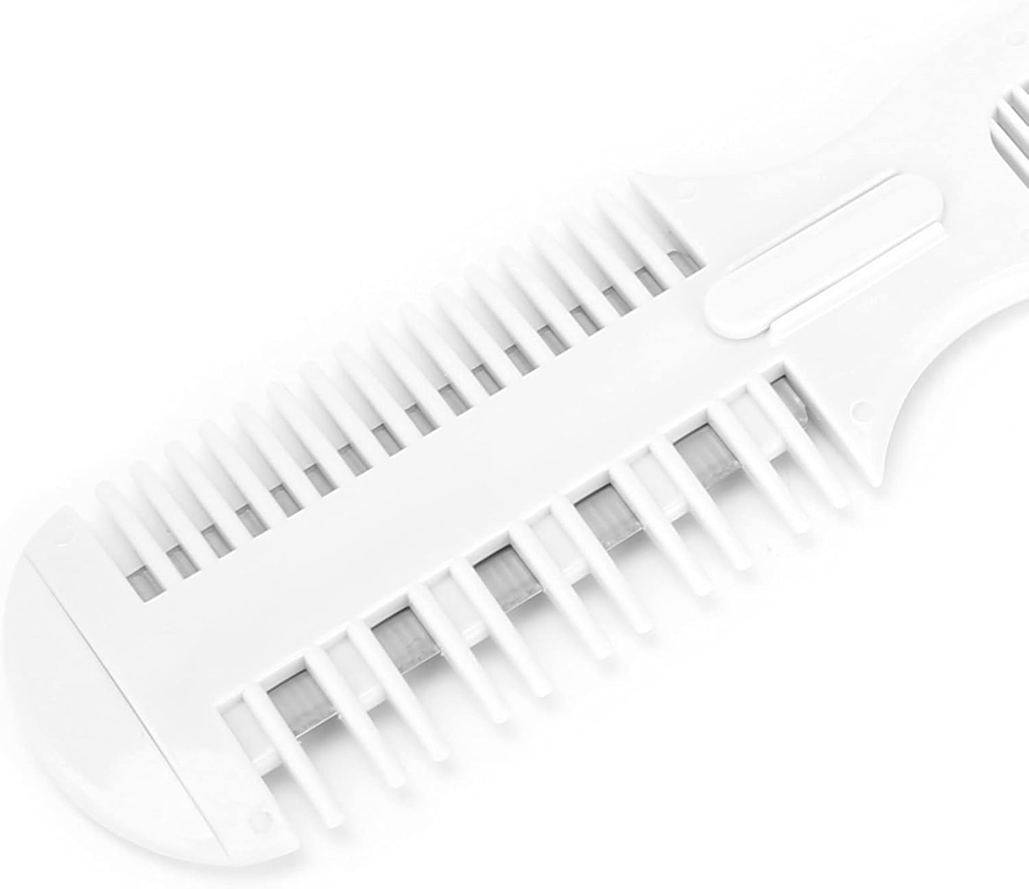 Professional pet thinning comb being used on cat fur