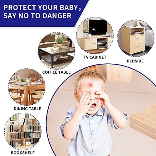 Adhesive clear corner covers for sharp edges