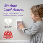 Baby Block electrical socket protector showing clear window