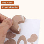Adhesive flannel moleskin tape being applied to a person's heel for blister prevention