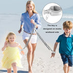Detailed view of 360 degree swivel connector on Accmor child leash