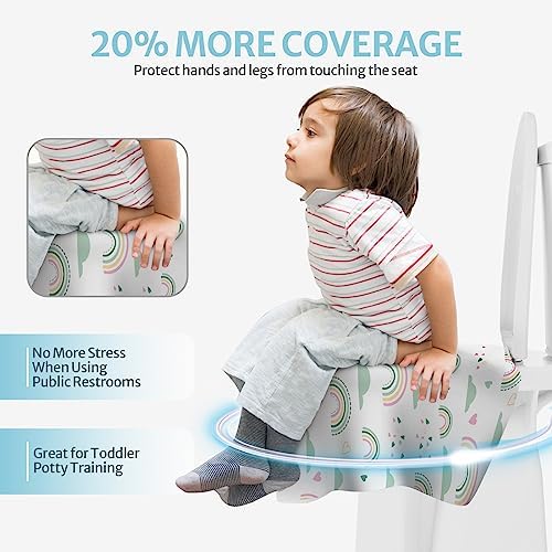 Waterproof backing layer demonstration of Blissful Diary travel toilet covers