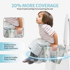 Waterproof backing layer demonstration of Blissful Diary travel toilet covers
