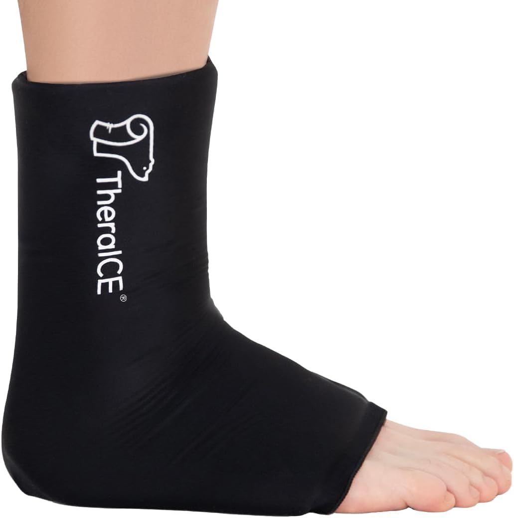 TheraICE Ankle Ice Pack Wrap front view for ankle pain