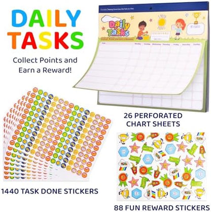 Putska magnetic reward chart and sticker sheets for toddlers