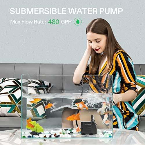 Vivosun submersible pump packaging and product components overview