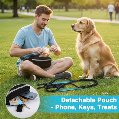 Arcolma running dog leash attached to a harness representing perfect outdoor hiking utility.