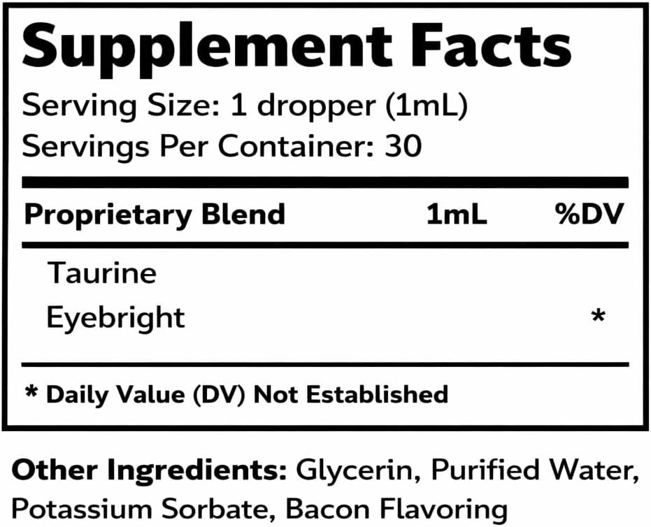 Woof 'n' Purr canine heart health liquid supplement bacon flavor