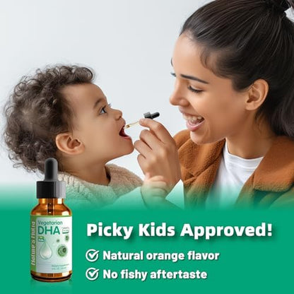 Nature's Nutra Premium Liquid DHA for infants packaged securely for safe direct oral administration.