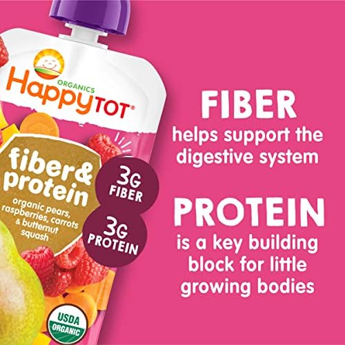 Nutritious organic fruit and vegetable puree for toddlers
