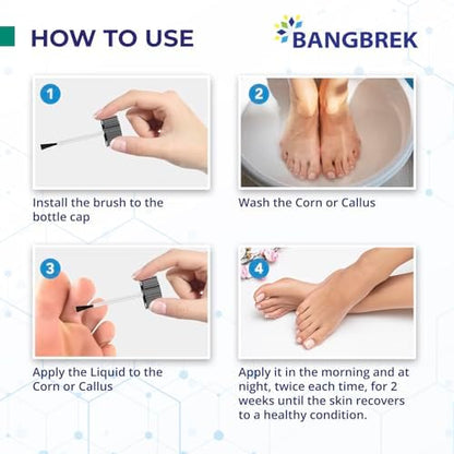 Bangbrek professional strength callus removal solution for smooth feet