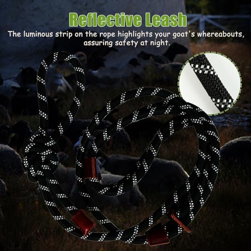 Side angle view of the large size HRYOML adjustable livestock harness showing the weather-resistant farm-grade construction