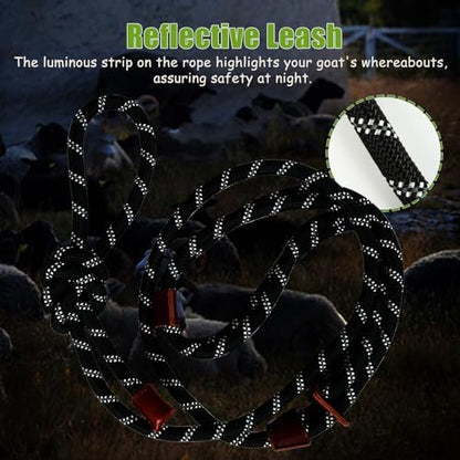 Side angle view of the large size HRYOML adjustable livestock harness showing the weather-resistant farm-grade construction