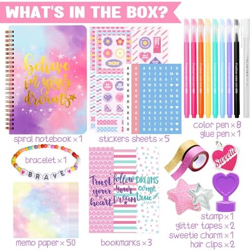 Complete scrapbooking supplies layout with memo papers and paper clips
