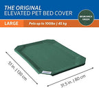 Washable high density polyethylene replacement mat for large breed cooling pet beds.