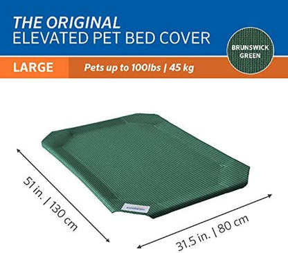 Washable high density polyethylene replacement mat for large breed cooling pet beds.