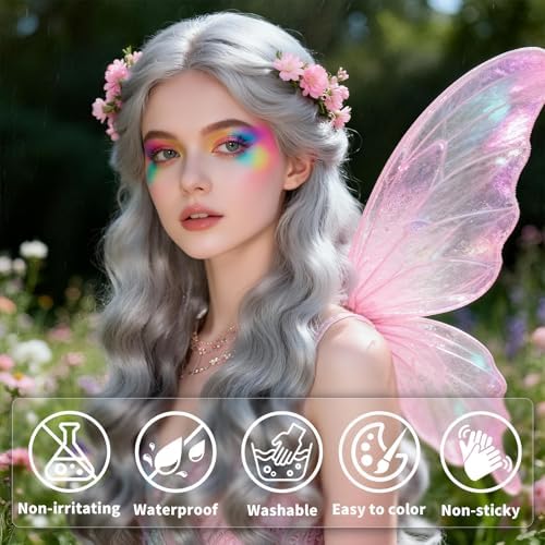 Close up of PPUPXQZ silver temporary hair color balm texture