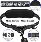 Uppetly blue large size retractable dual dog leash with heavy duty clips
