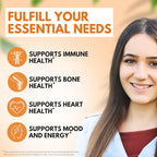 Vitboost Vitamin D3 and K2 dietary supplement ingredients display