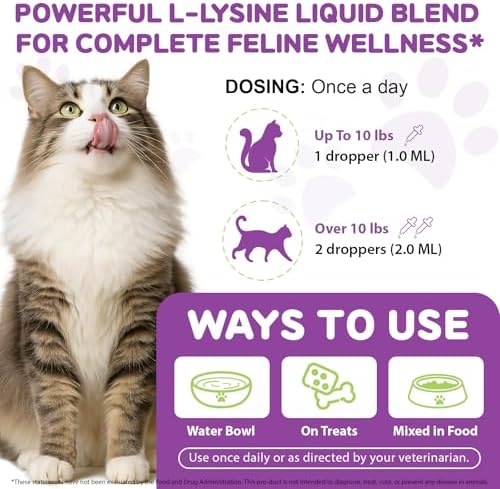 Nbtrektie cat supplement bottle with dropper and label details