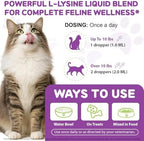 Nbtrektie cat supplement bottle with dropper and label details