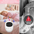 Maxsolve enuresis alarm receiver device showing three interface selection buttons