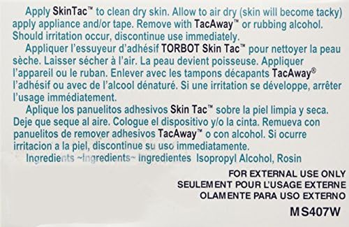 Individually wrapped Skin-Tac tacky skin prep wipes for sensitive skin protection