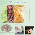JUGGPENG trichotillomania hair pulling sensory toy close up of embedded colorful strands